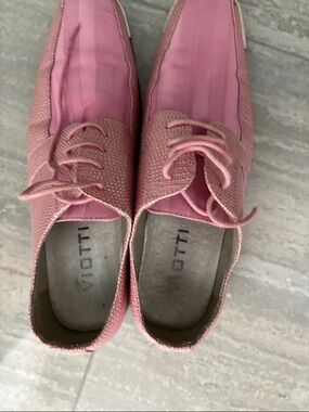 Vigotti Blush Pink Lace-Up Women's Loafers